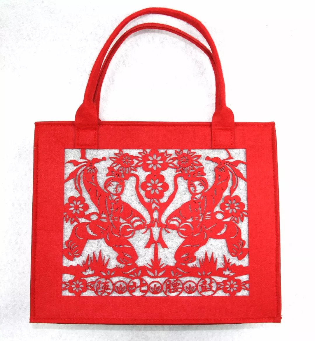 广河非遗剪纸礼盒配套小手包